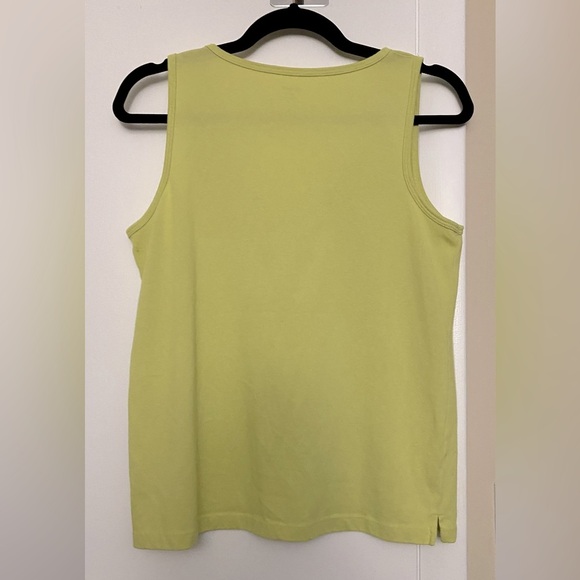 Madewell Women's Tomboy V-Neck Tank Top Lime Green Size Small - Picture 4 of 8